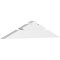 Ekena Millwork Saratoga Architectural Grade PVC Gable Bracket, 60"W x 12 1/2"H x 4"D x 6"F, 5/12 Pitch GBP060X13X0406SAR00 - alternate 1